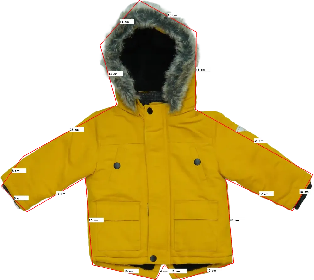 Sárga Primark Télikabát EU 80 / UK 9-12 hónap / US 12 hónap