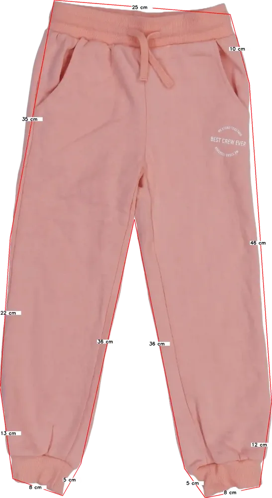 Rózsaszín Benetton Melegítőnadrág EU 116 / UK 6 év / US 6 év/S