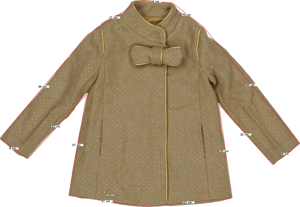 Barna Rosalita Átmeneti kabát EU 104 / UK 4 év / US 4T/XS