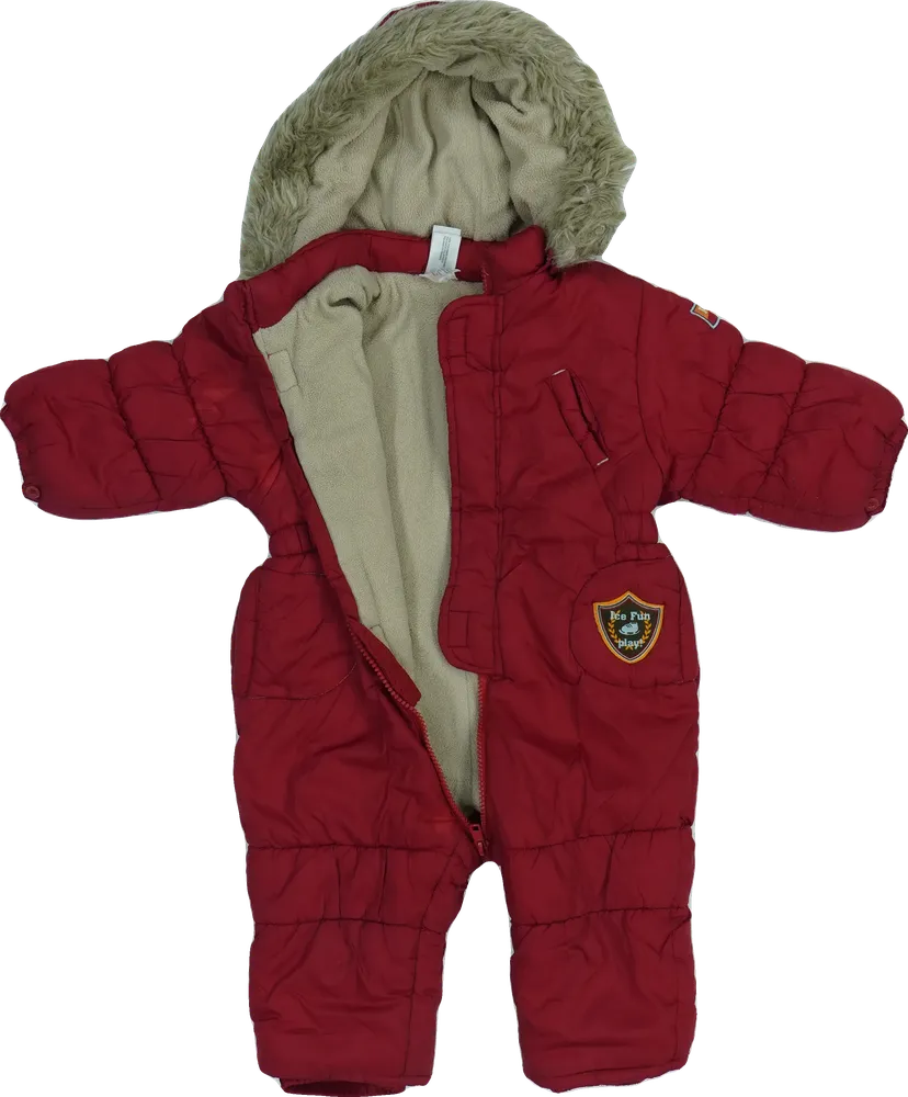 Piros C&amp;A Baby overál EU 80 / UK 9-12 hónap / US 12 hónap