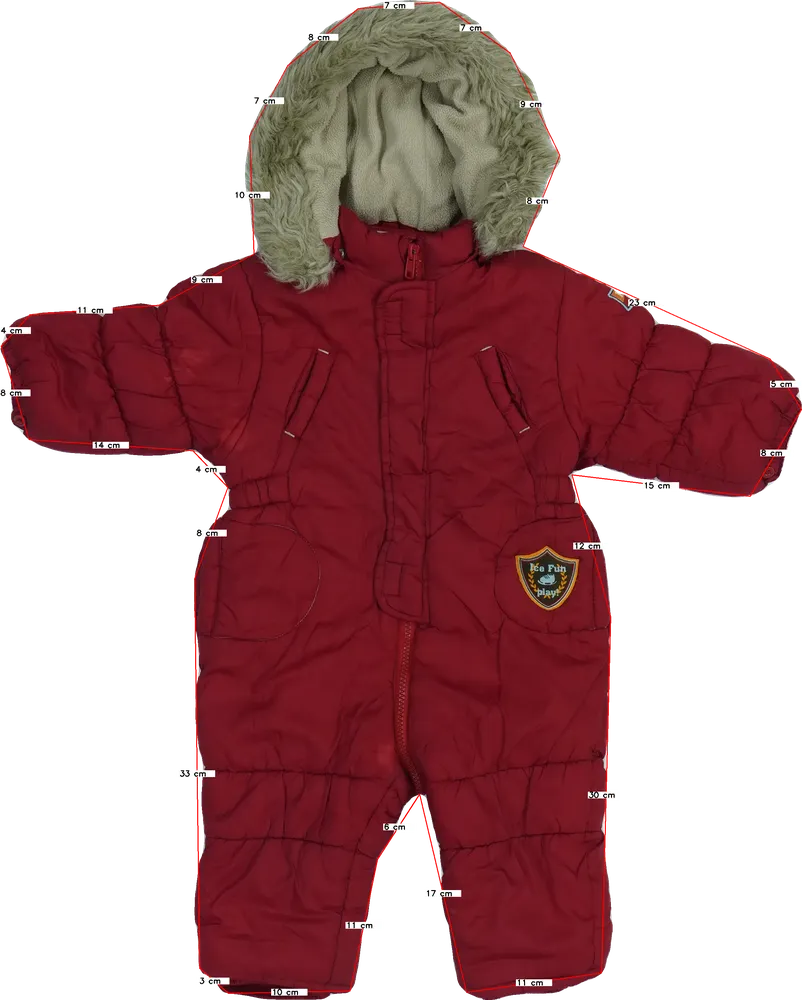 Piros C&amp;A Baby overál EU 80 / UK 9-12 hónap / US 12 hónap