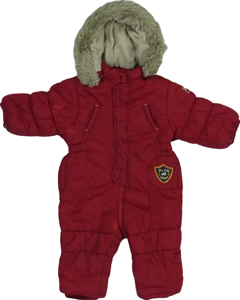 Piros C&amp;A Baby overál EU 80 / UK 9-12 hónap / US 12 hónap