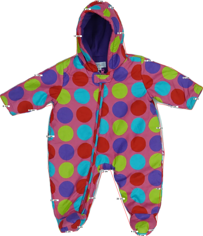 Rózsaszín Babaluno Baby Baby overál EU 68 / UK 3-6 hónap / US 3-6 hónap