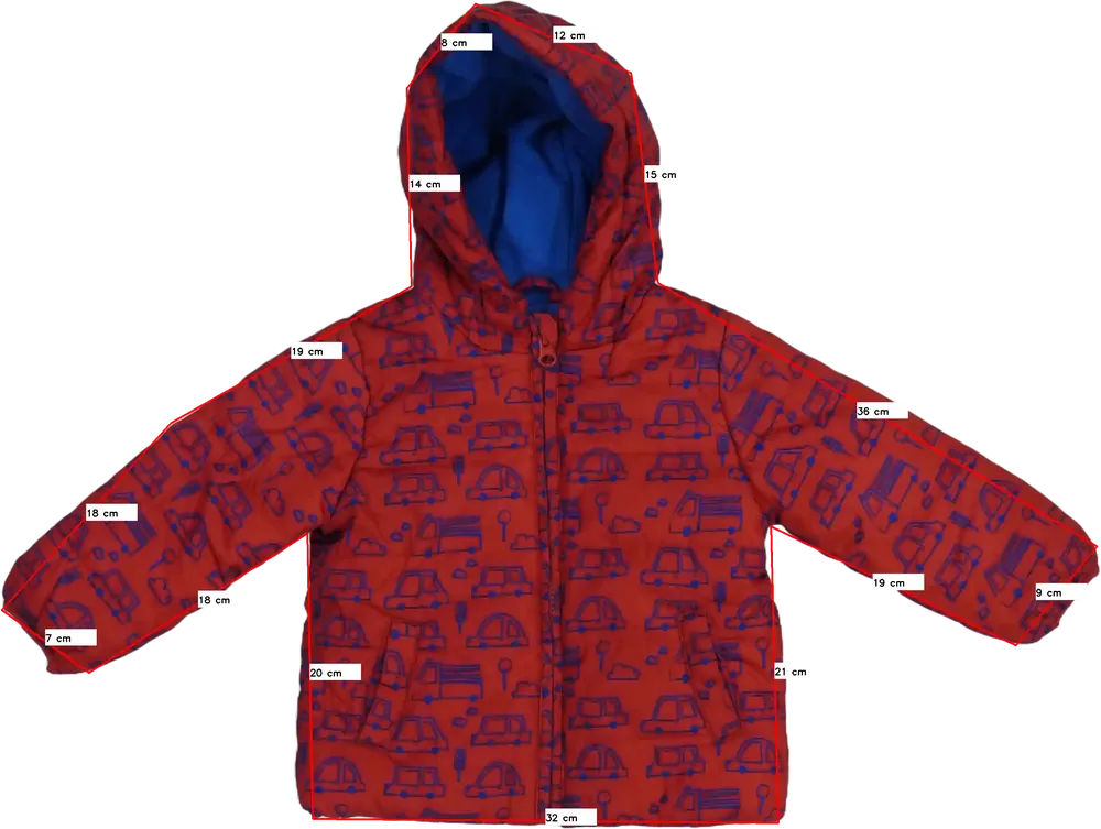 Piros Dunnes Átmeneti kabát EU 86 / UK 12-18 hónap / US 18 hónap