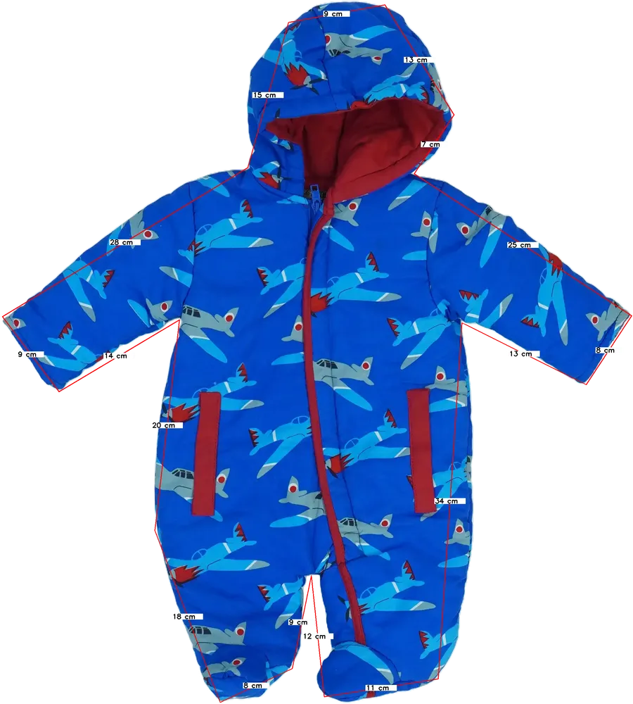 Kék Honour&amp;Pride Baby overál EU 62 / UK 0-3 hónap / US 0-3 hónap