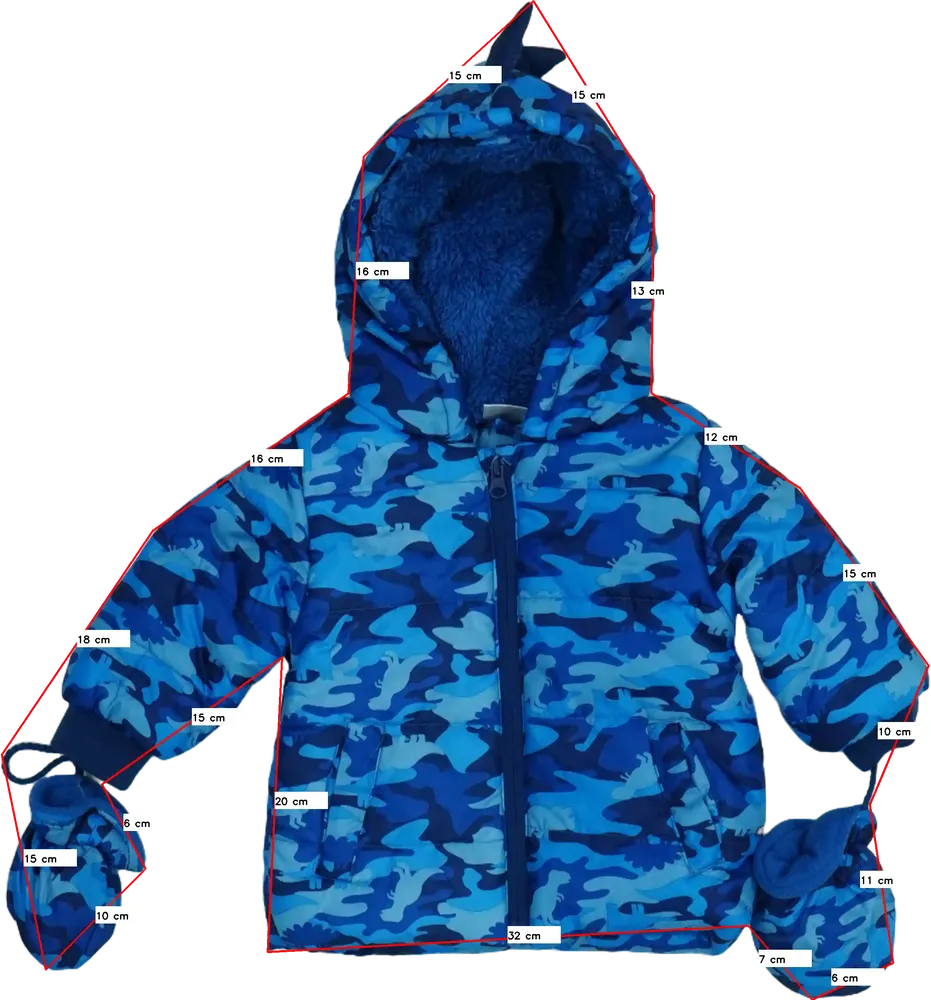 Kék Ergee Télikabát EU 80 / UK 9-12 hónap / US 12 hónap