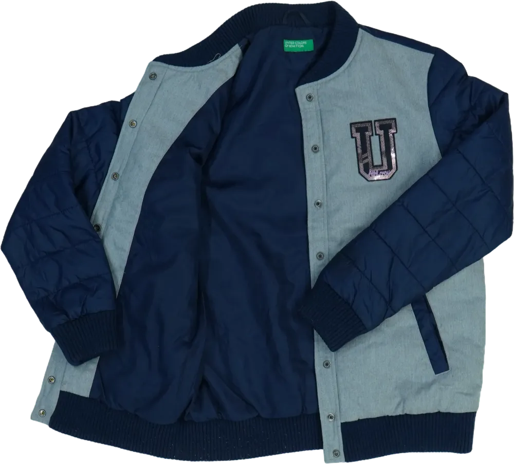 Szürke Benetton Télikabát EU 158 / UK 13 év / US 14 év/XL