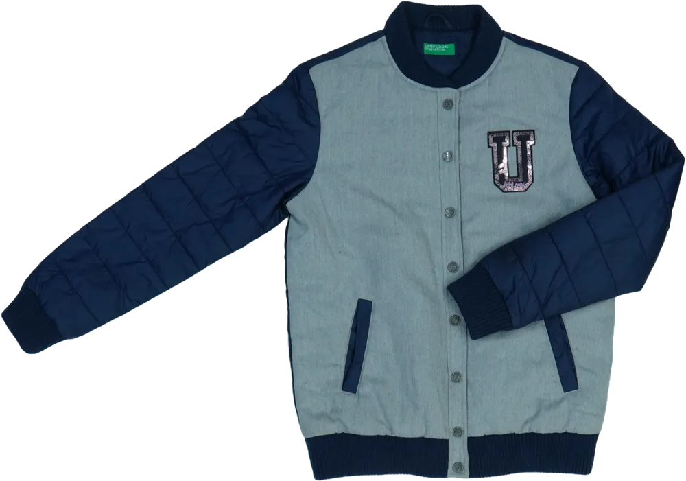 Szürke Benetton Télikabát EU 158 / UK 13 év / US 14 év/XL