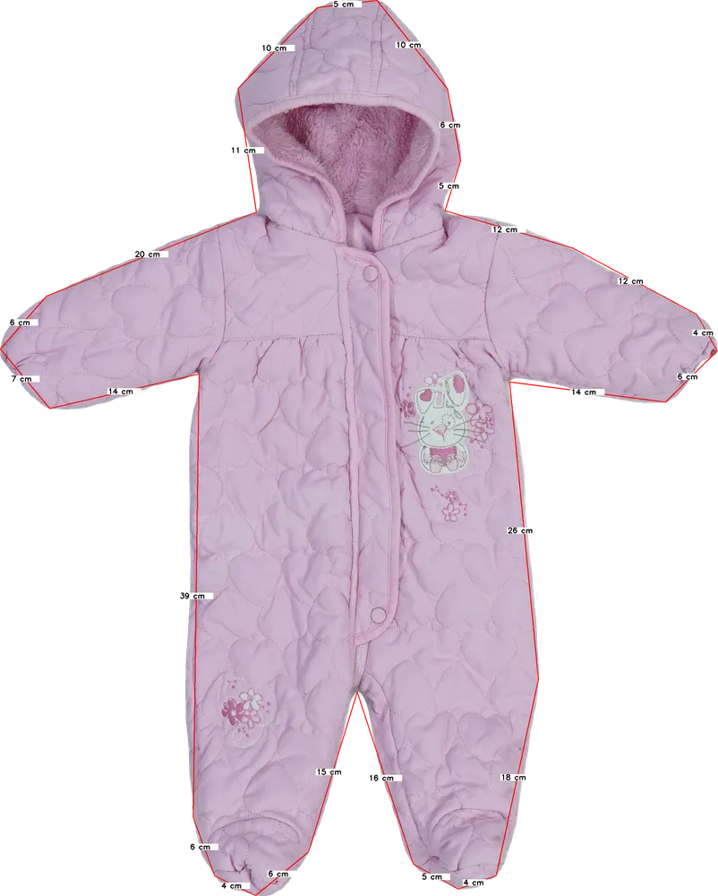 Rózsaszín Matalan Baby overál EU 74 / UK 6-9 hónap / US 6-9 hónap