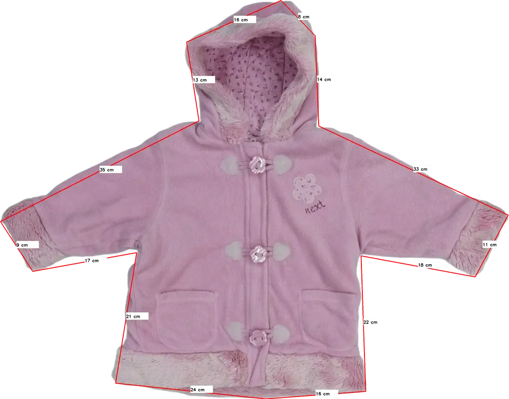 Rózsaszín Next Télikabát EU 92 / UK 2 év / US 2T