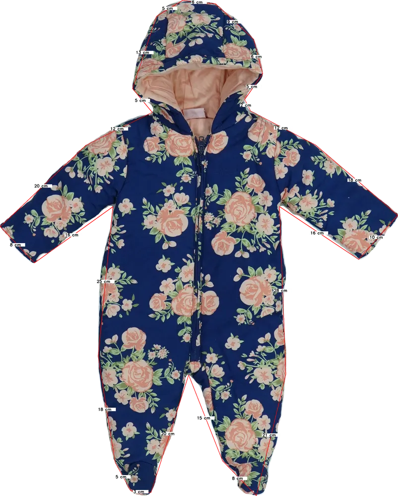 Kék Chloe Louise Baby overál EU 68 / UK 3-6 hónap / US 3-6 hónap