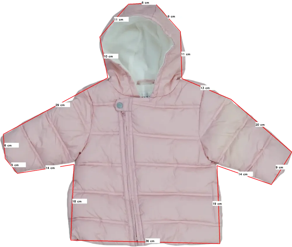 Rózsaszín Next Télikabát EU 86 / UK 12-18 hónap / US 18 hónap