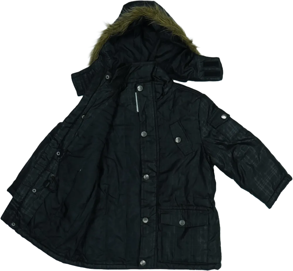 Fekete Okay Átmeneti kabát EU 116 / UK 6 év / US 6 év/S