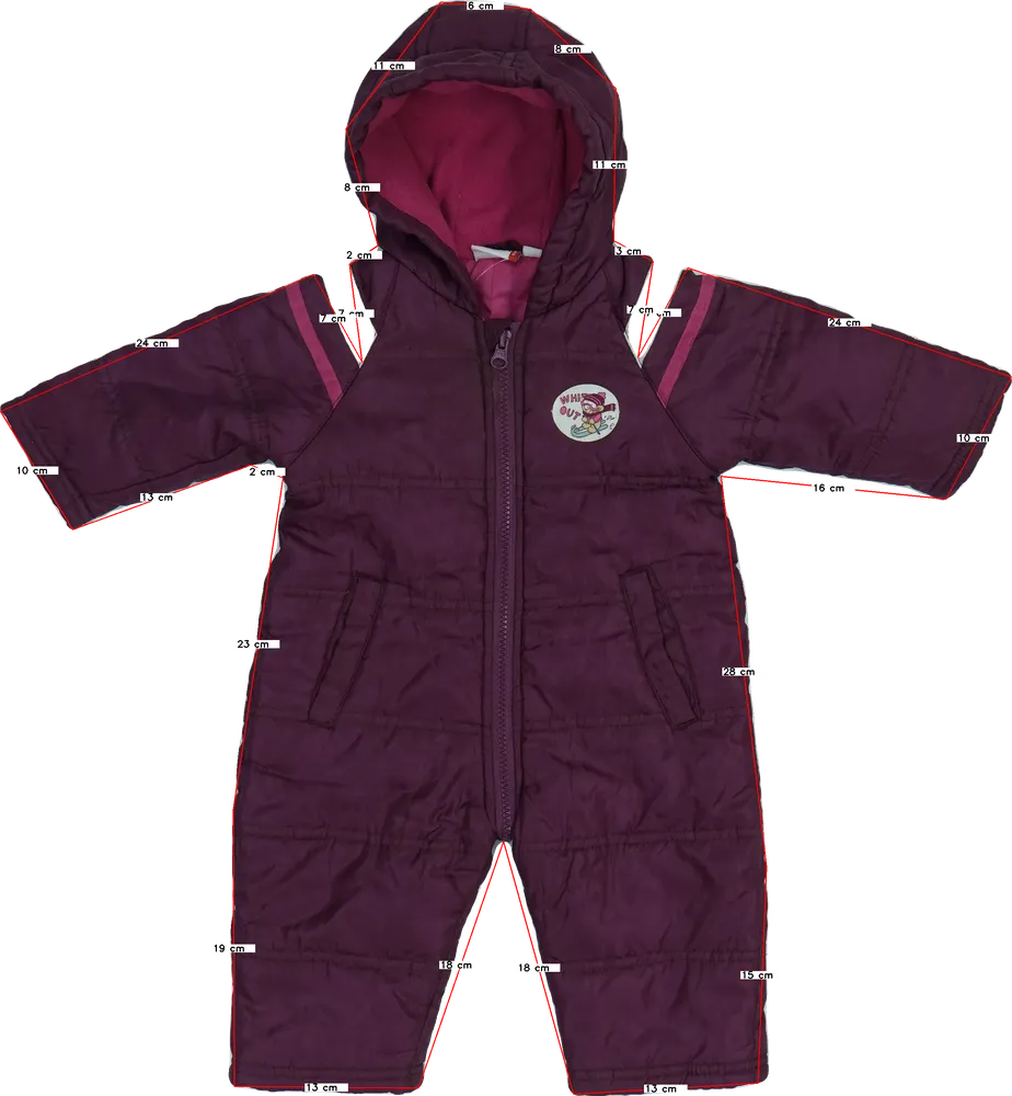 Bordó Berti Baby overál EU 68 / UK 3-6 hónap / US 3-6 hónap