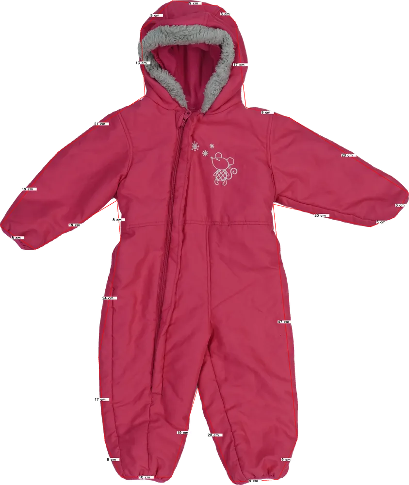 Rózsaszín Impidimpi Baby overál EU 92 / UK 2 év / US 2T