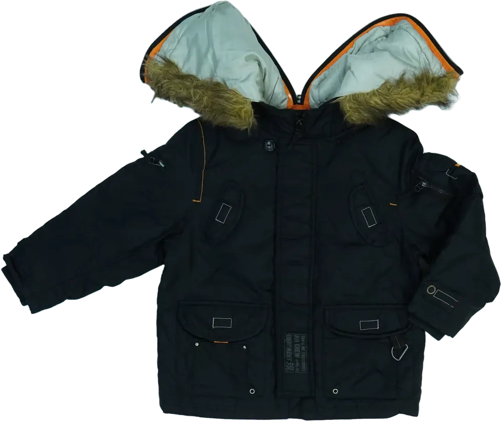 Fekete Next Télikabát EU 110 / UK 5 év / US 5 év/XS