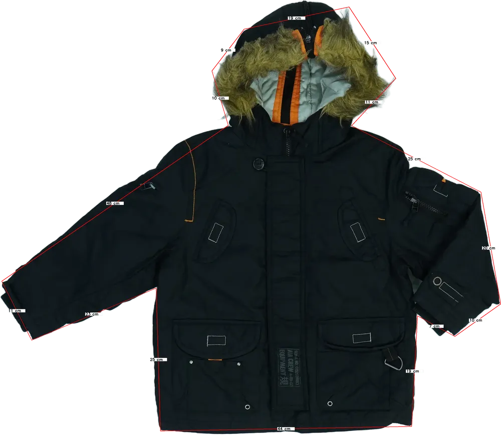 Fekete Next Télikabát EU 110 / UK 5 év / US 5 év/XS