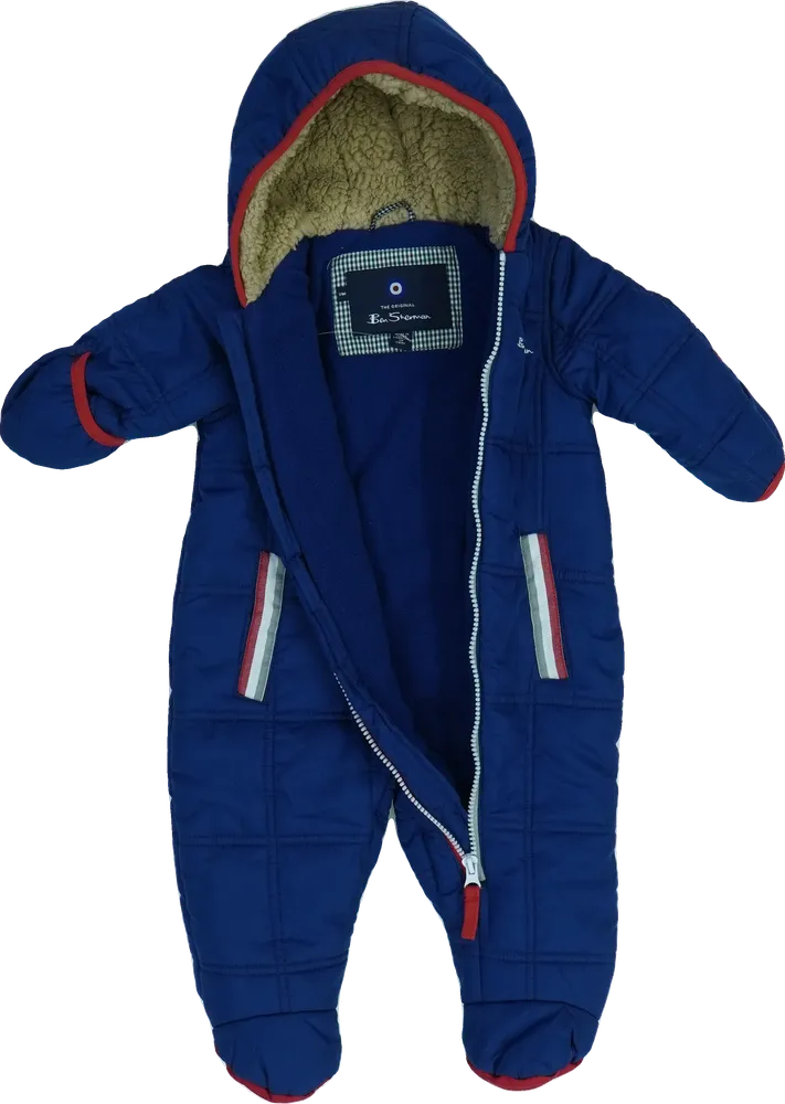 Kék Ben Sherman Baby overál EU 68 / UK 3-6 hónap / US 3-6 hónap