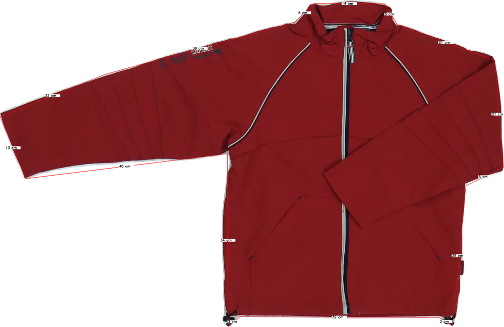 Piros Egyéb Széldzseki EU 152 / UK 12 év / US 12 év/L