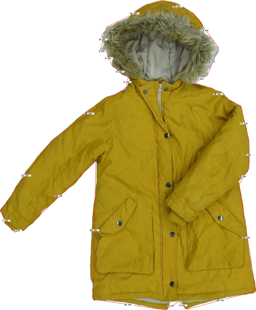 Sárga Zara Télikabát EU 134 / UK 9 év / US 9 év/L