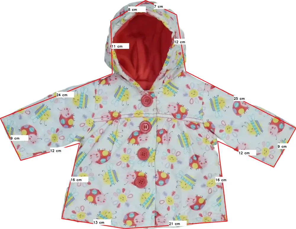 Rózsaszín George Átmeneti kabát EU 62 / UK 0-3 hónap / US 0-3 hónap