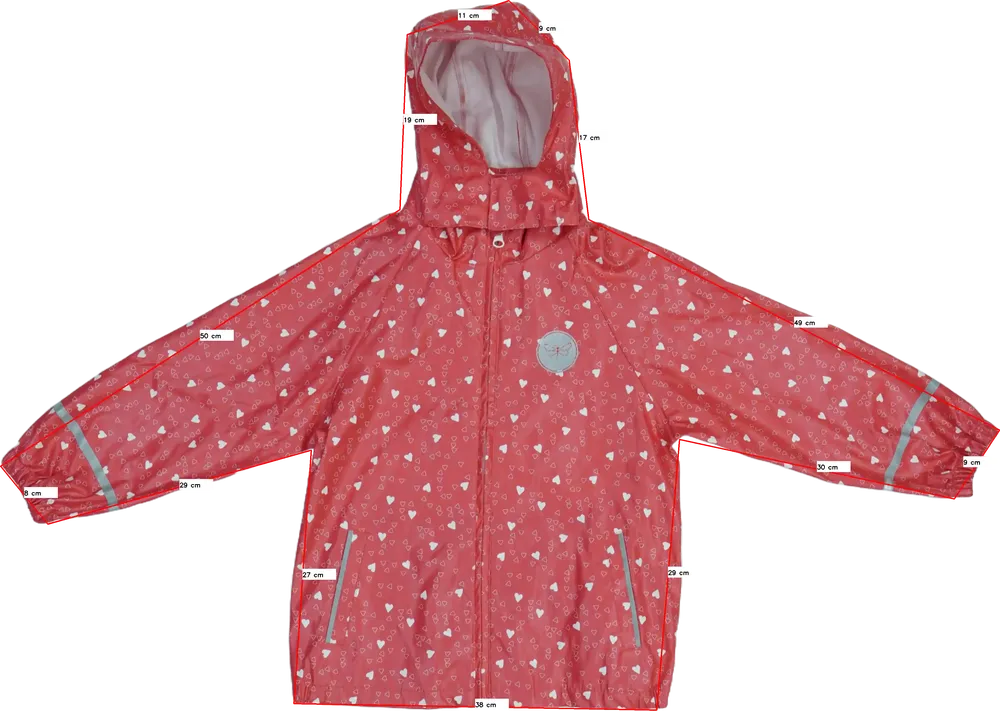 Piros C&amp;A Esőkabát EU 122 / UK 7 év / US 7 év/M
