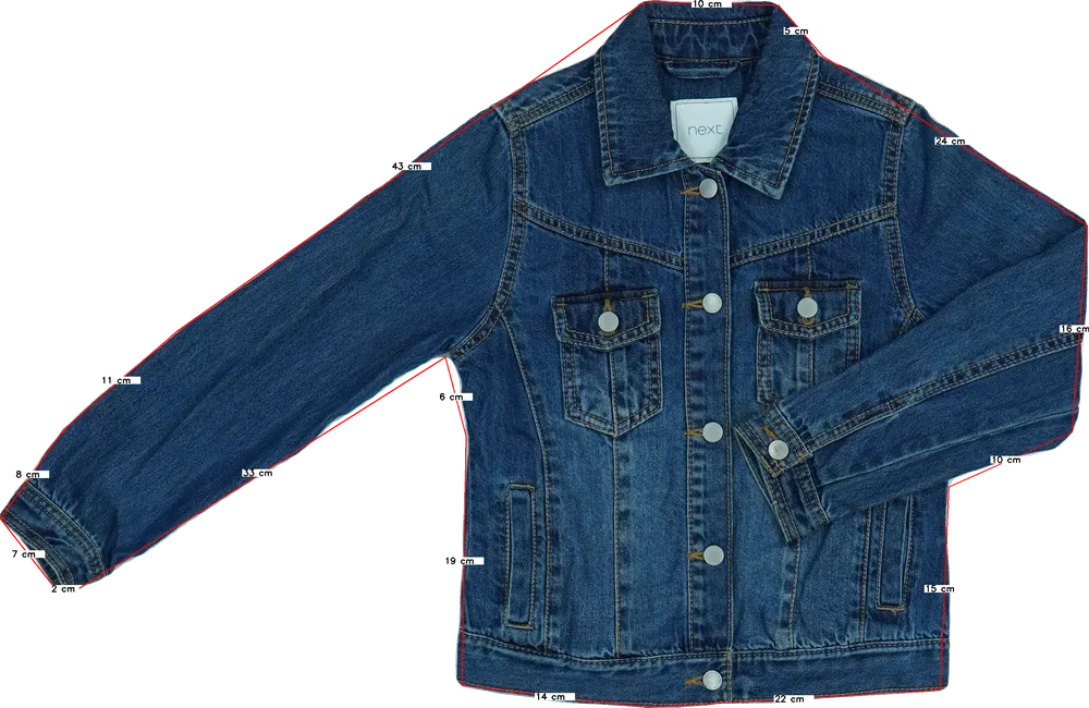 Kék Next Farmerdzseki EU 134 / UK 9 év / US 9 év/L