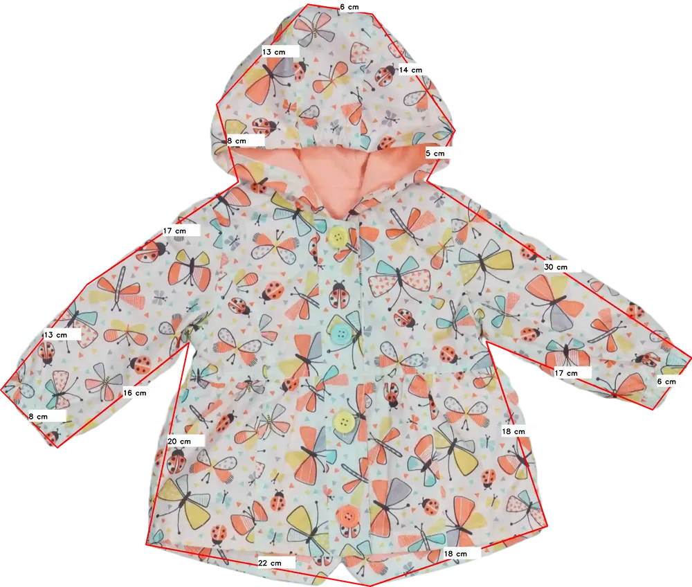 Fehér Nutmeg Átmeneti kabát EU 80 / UK 9-12 hónap / US 12 hónap