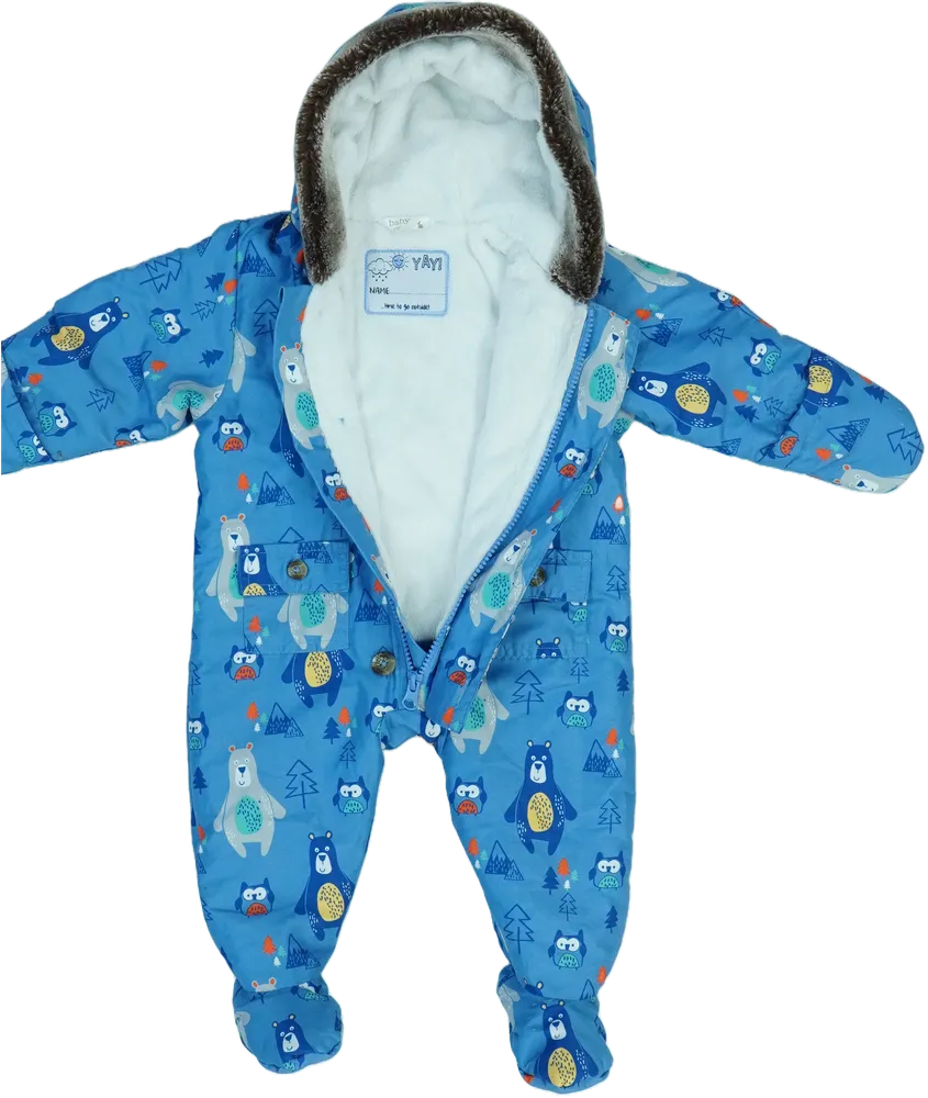 Kék M&amp;Co. Baby overál EU 68 / UK 3-6 hónap / US 3-6 hónap