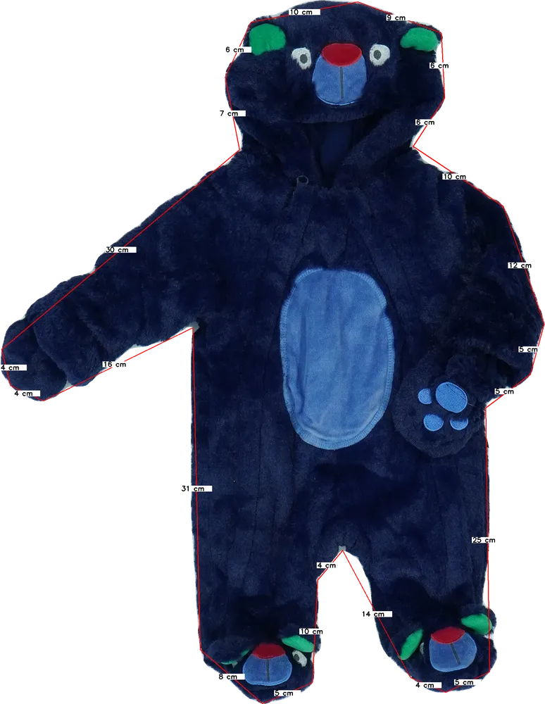 Kék Pepco Baby overál EU 62 / UK 0-3 hónap / US 0-3 hónap