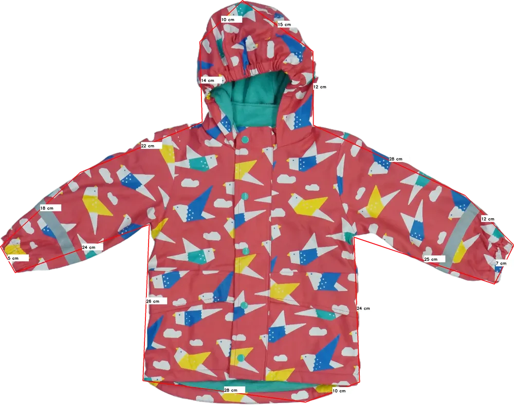 Rózsaszín Frugi Esőkabát EU 98 / UK 3 év / US 3T