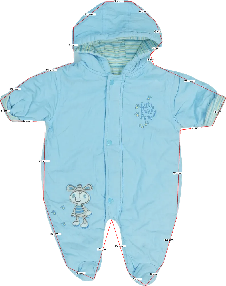 Kék St.Bernard Baby overál EU 80 / UK 9-12 hónap / US 12 hónap