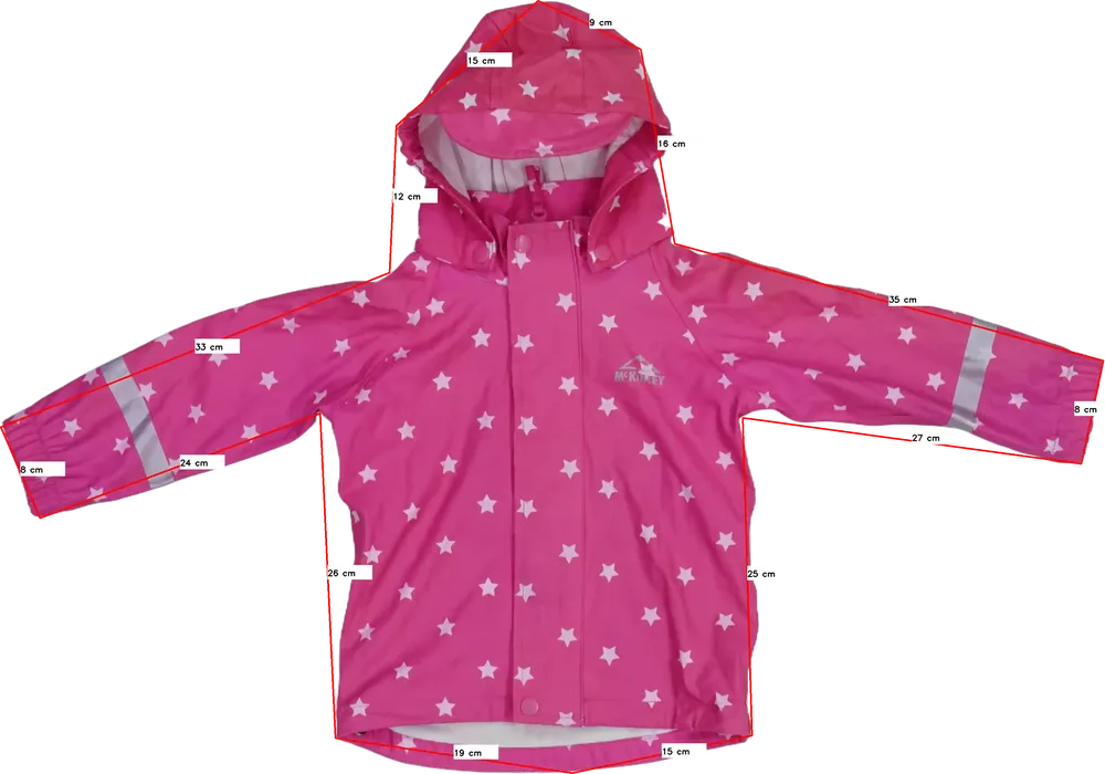 Rózsaszín Mc Kinley Esőkabát EU 104 / UK 4 év / US 4T/XS