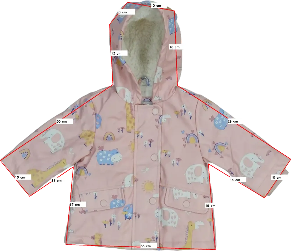 Pink George Raincoat EU 74 / UK 6-9 months / US 6-9 months
