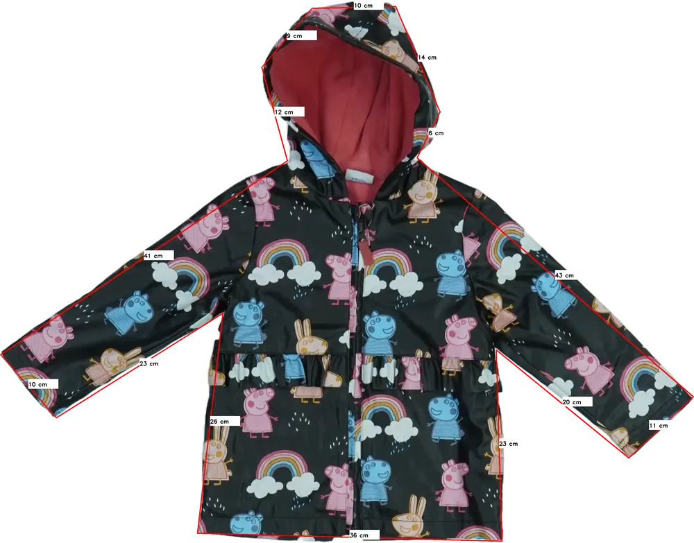 Fekete TU Esőkabát EU 98 / UK 3 év / US 3T