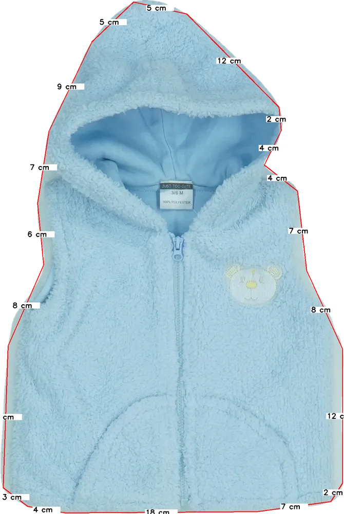 Kék Just too cute Mellény EU 68 / UK 3-6 hónap / US 3-6 hónap