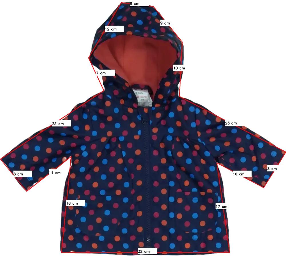 Kék Baby Széldzseki EU 62 / UK 0-3 hónap / US 0-3 hónap