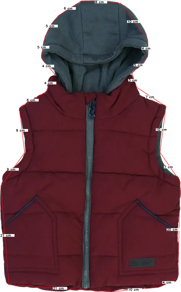 Bordó Rebel Mellény EU 104 / UK 4 év / US 4T/XS