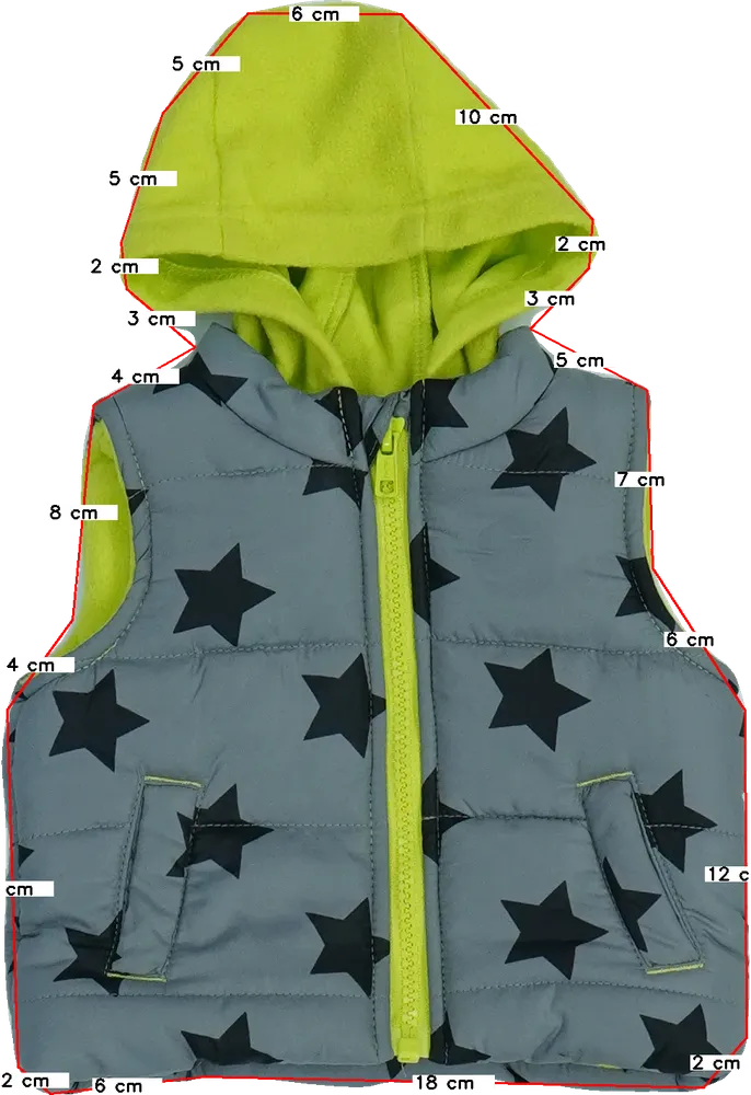 Szürke George Mellény EU 56 / UK Újszülött / US Újszülött