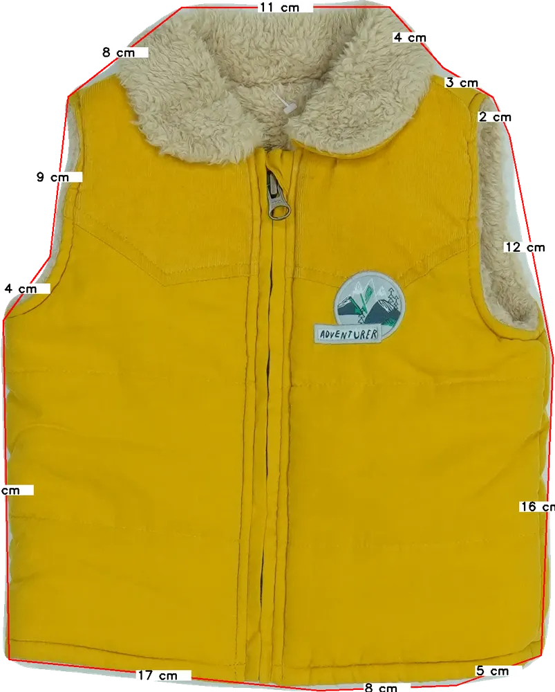 Sárga George Mellény EU 74 / UK 6-9 hónap / US 6-9 hónap