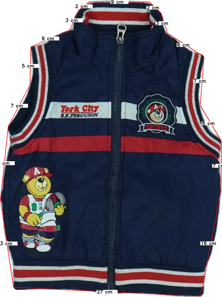 Kék Mono Star Mellény EU 92 / UK 2 év / US 2T