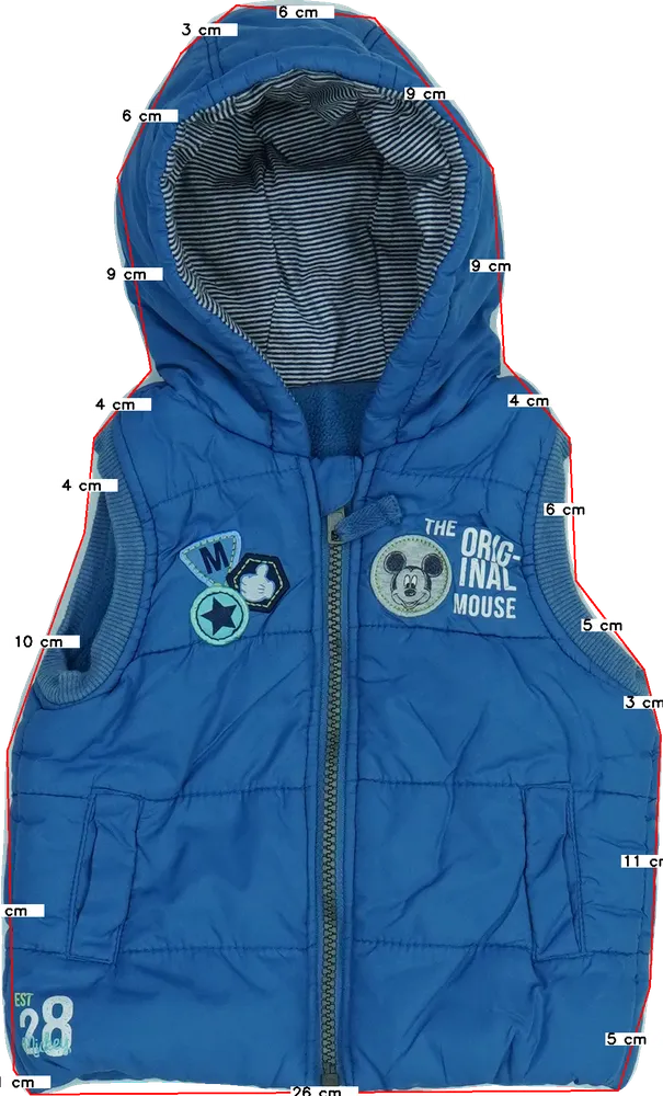 Kék Disney Mellény EU 74 / UK 6-9 hónap / US 6-9 hónap