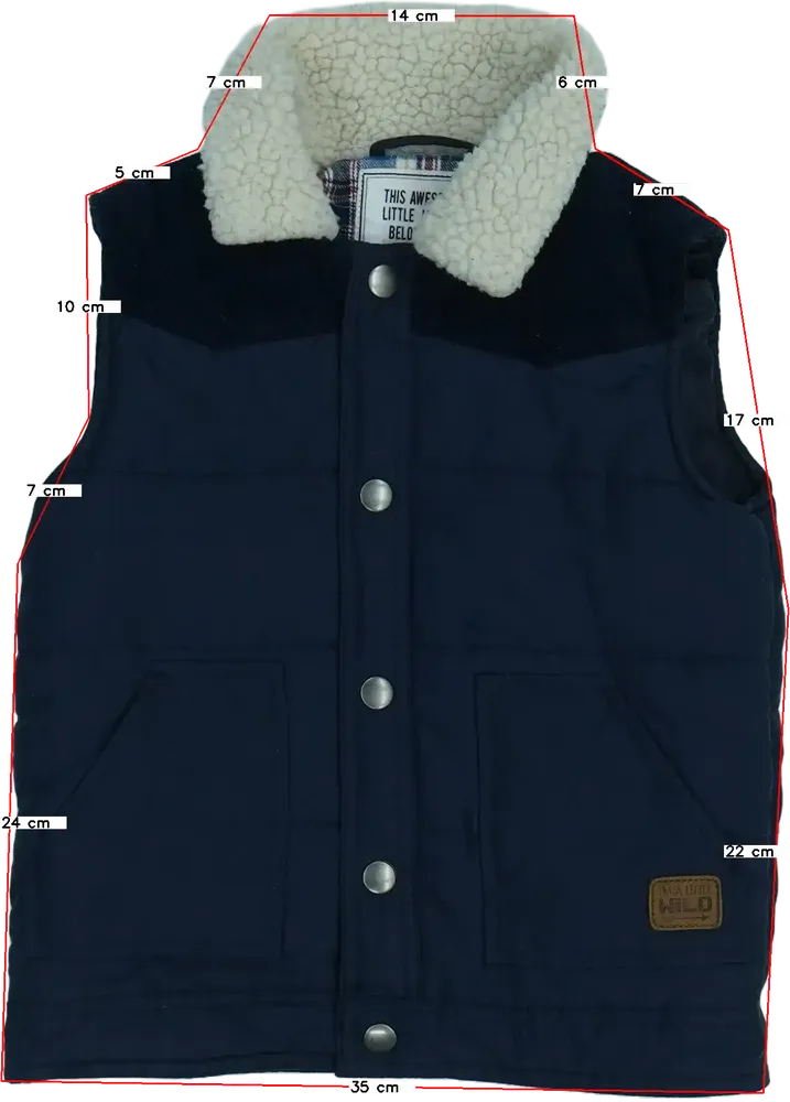 Kék Matalan Mellény EU 104 / UK 4 év / US 4T/XS