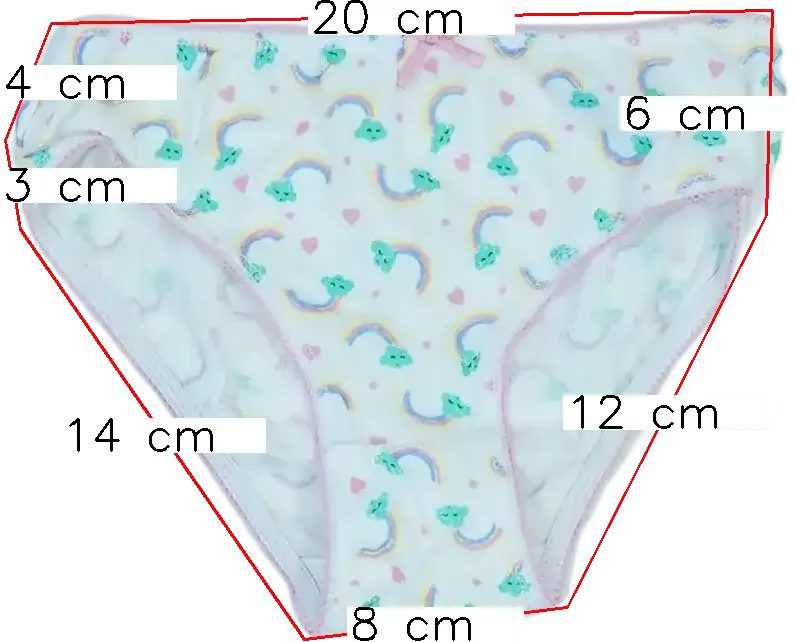 Fehér OVS Lányka / Női bugyi EU 116 / UK 6 év / US 6 év/S