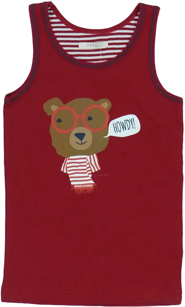 Piros Esprit Fiú / Férfi trikó EU 110 / UK 5 év / US 5 év/XS