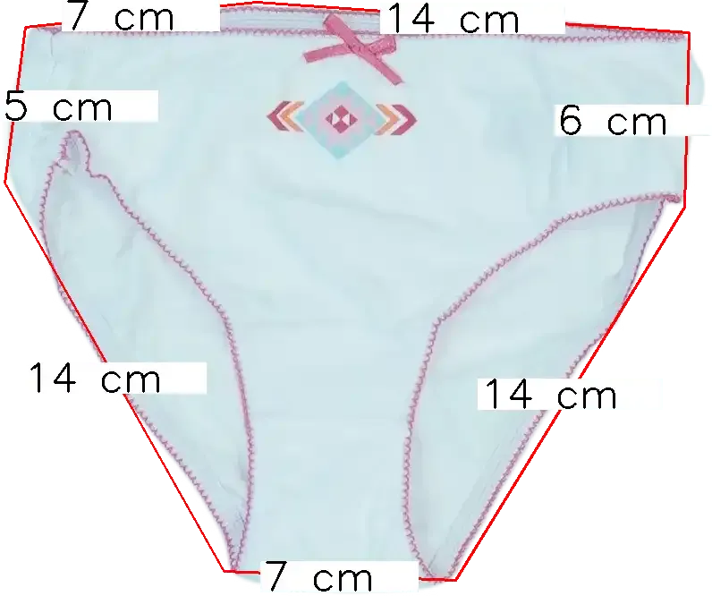 Fehér OVS Lányka / Női bugyi EU 116 / UK 6 év / US 6 év/S