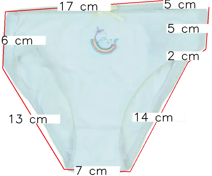 Fehér OVS Lányka / Női bugyi EU 116 / UK 6 év / US 6 év/S