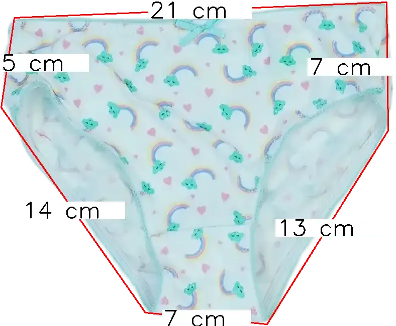 Fehér OVS Lányka / Női bugyi EU 116 / UK 6 év / US 6 év/S