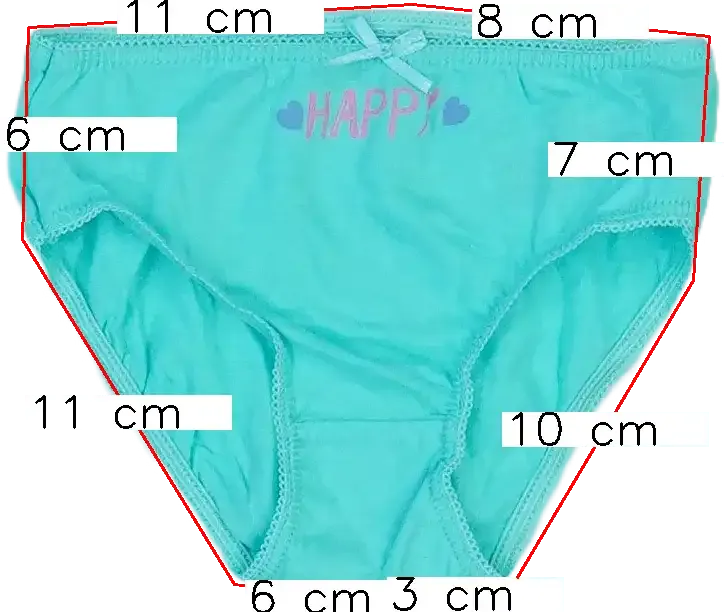 Kék OVS Lányka / Női bugyi EU 116 / UK 6 év / US 6 év/S