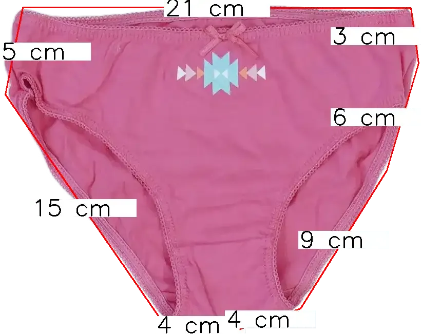 Rózsaszín OVS Lányka / Női bugyi EU 116 / UK 6 év / US 6 év/S